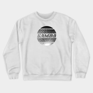 Silver disco ball with the inscription "Samba". Crewneck Sweatshirt